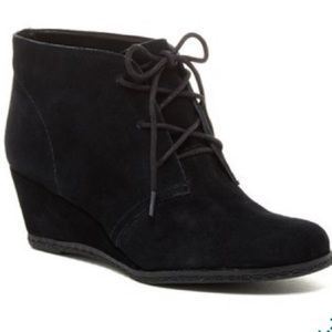 Franco Sarto Black Suede Booties